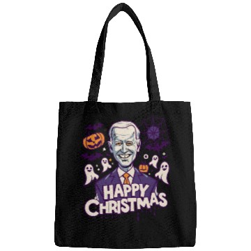 Discover Happy Christmas Joe Biden Funny Halloween Bags