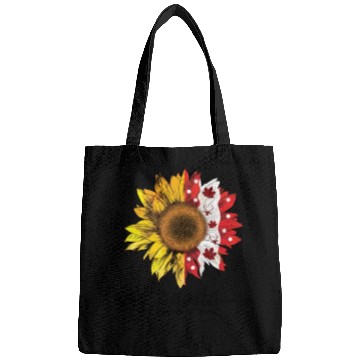Discover Canada Home Sweet Home Quote Sunflower Bags
