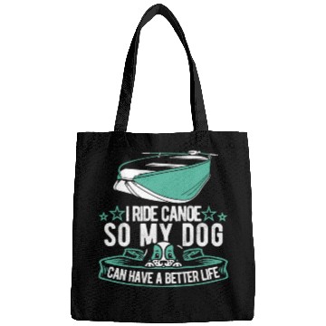 Discover Canoe Canoeing Canoeist Dog Bags