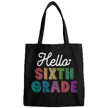 Discover Teacher Hello Sixth Grade Bags