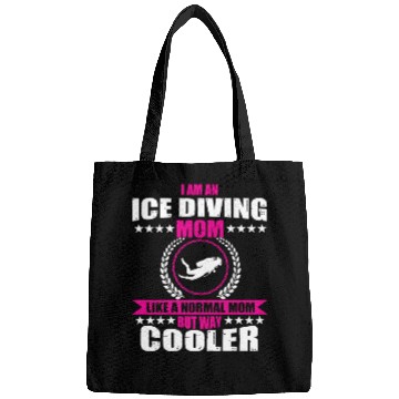 Discover Funny Ice Diving Mom For Women Bags