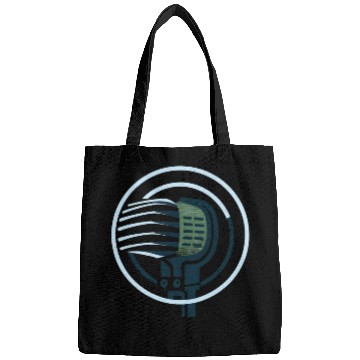 Discover Radio microphone ringed planet Bags
