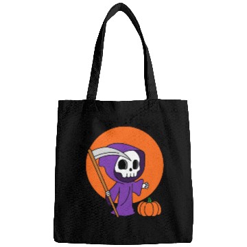 Discover It's Time To Reap Halloween Spooky Grim Reaper Bags