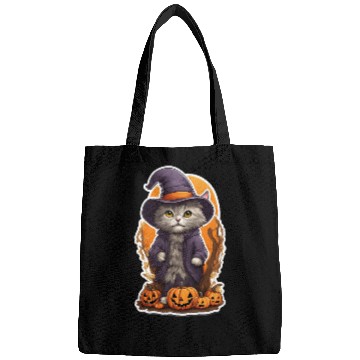 Discover Happy Halloween Pumpkin Cat 42 Bags