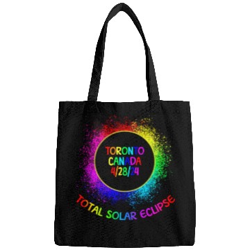 Discover Total Solar Eclipse Toronto Canada 4/28/24 Kidsfam Bags