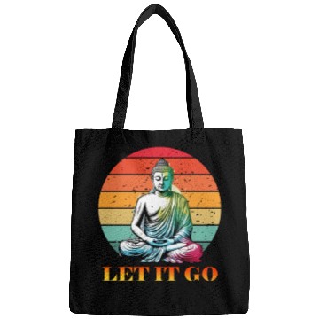 Discover Let It Go, Yoga Buddhism Retro Bags