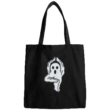 Discover ghost halloween relax yoga Bags