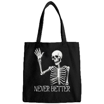 Discover Funny Halloween Skull Bags | Sarcastic Dead Inside
