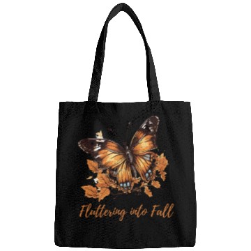 Discover Fluttering into Fall Autumn design Bags