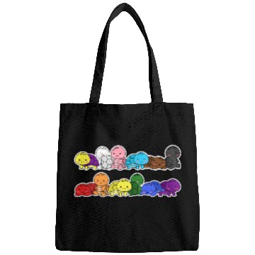 Discover Pride Progress Flag Turtle Design for Equality Bags