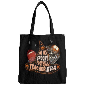 Discover In My Spooky Football Teacher Era Witch Bags
