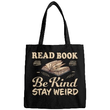 Discover Read Books Be Kind Stay Weird Bags