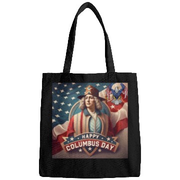 Discover happy columbus day Bags