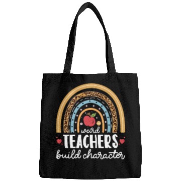 Discover Weird Teachers Build Character Leopard Rainbow Bags