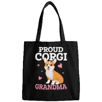 Discover Proud Corgi Grandma Bags