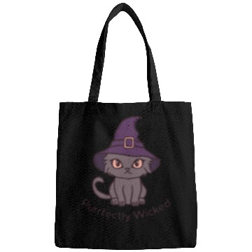 Discover Wicked Cat Witch Funny Halloween Witch Bags