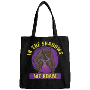 Discover Funny Horror Werewolf Lycanthropy Full Moon Shapes Bags