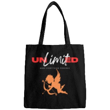 Discover White Red Simple Typography Bags 2