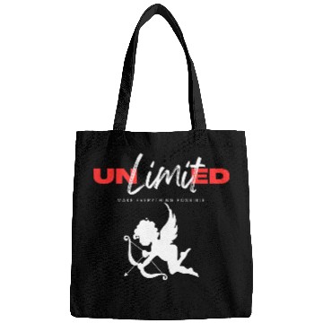 Discover White Red Simple Typography Bags 1