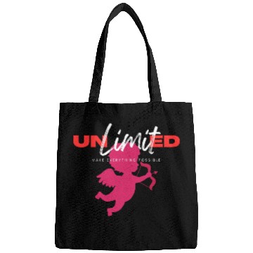 Discover White Red Simple Typography Bags 3