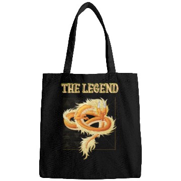 Discover Black And Orange Retro The Legend Bags