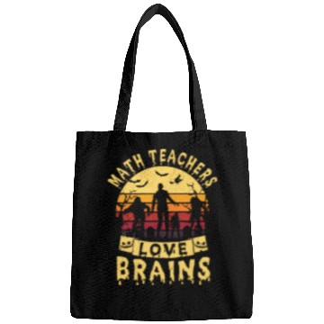Discover Math Teachers Love Brains Halloween Bags Math