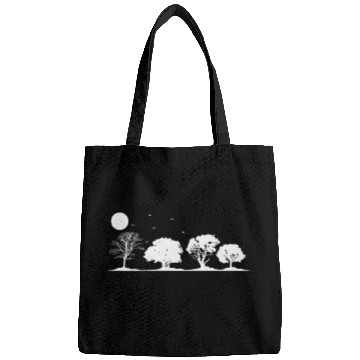 Discover Trees at full Moon Nature Forests Leaves Bags