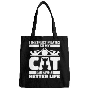Discover Pilates Instructor Teacher Cat Bags