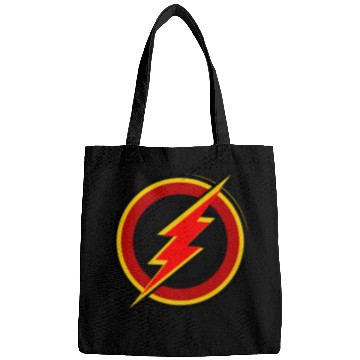 Discover Red and yellow color Gorilla thunder circle design Bags