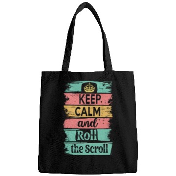 Discover Keep Calm and Roll the Scroll Bags