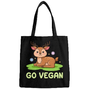 Discover Deer Design for proud Vegans Bags