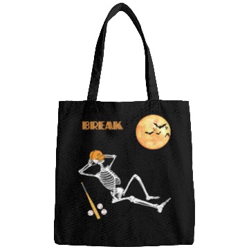 Discover Skeleton Baseball Break Sleep Chill Halloween Funn Bags