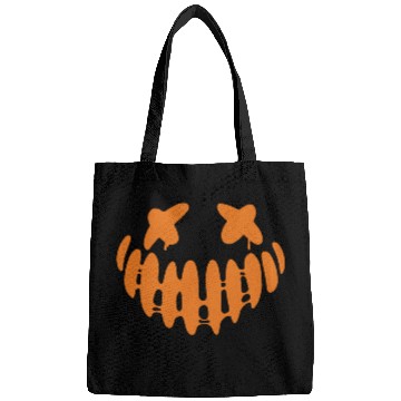 Discover Jack O Lantern Scary Carved Pumpkin Face Halloween Bags