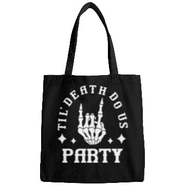 Discover Halloween Till Death Do Us Party Skeleton Hand Bags