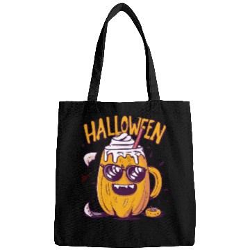 Discover Halloween Funny Pumpkin Lemon Latte Bags