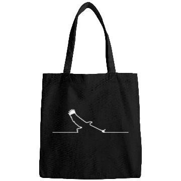 Discover White line eagle bird of prey birds animals Bags