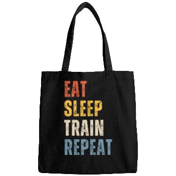 Discover EAT SLEEP TRAIN REPEAT Bags