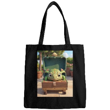 Discover Tortuga grande con caja en jardin Bags