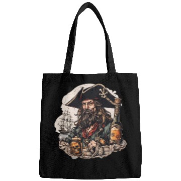 Discover Drunk Pirate / Ahoi / Anchor / Rum / Ship / Boat Bags