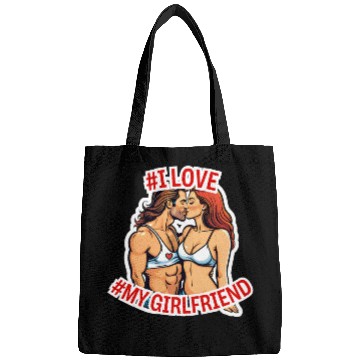 Discover #I love my Girlfriend Version 2 Bags