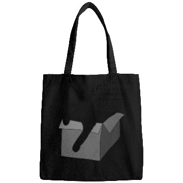 Discover Procrastinating Black Cat in Box Bags