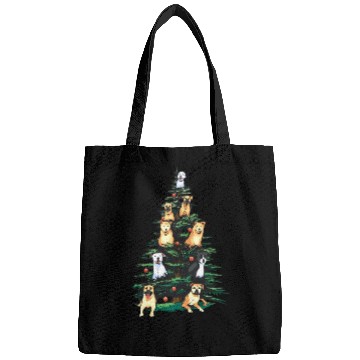 Discover Christmas Dog Tree Animals Lover Funny Xmas Bags