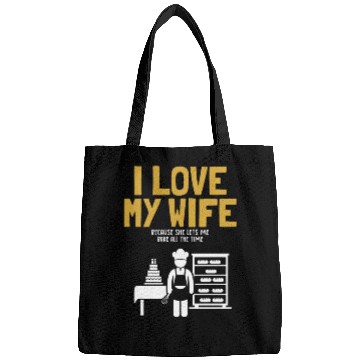 Discover I Love My Wife Baking Pastry Chef Baker Bread Bags