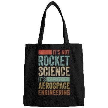 Discover Funny Retro 80´s Rocket Science Aerospace Engineer Bags