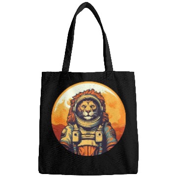 Discover Lion in space Bags