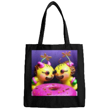 Discover Alien Cats With Pink Donut Bags
