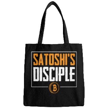 Discover Satoshi's Disciple Bitcoin Logo Bags