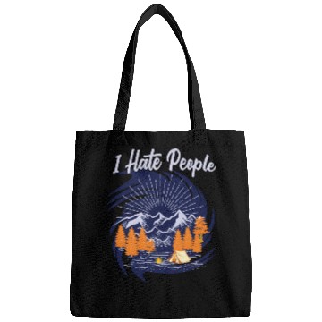 Discover I hate people hiking design Bags