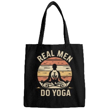 Discover Authentic Man Doing Yoga Sunset Design Bags