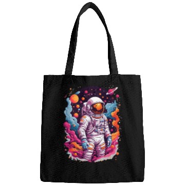 Discover Astronaut Lost In Galaxy | Background | Space Suit Bags